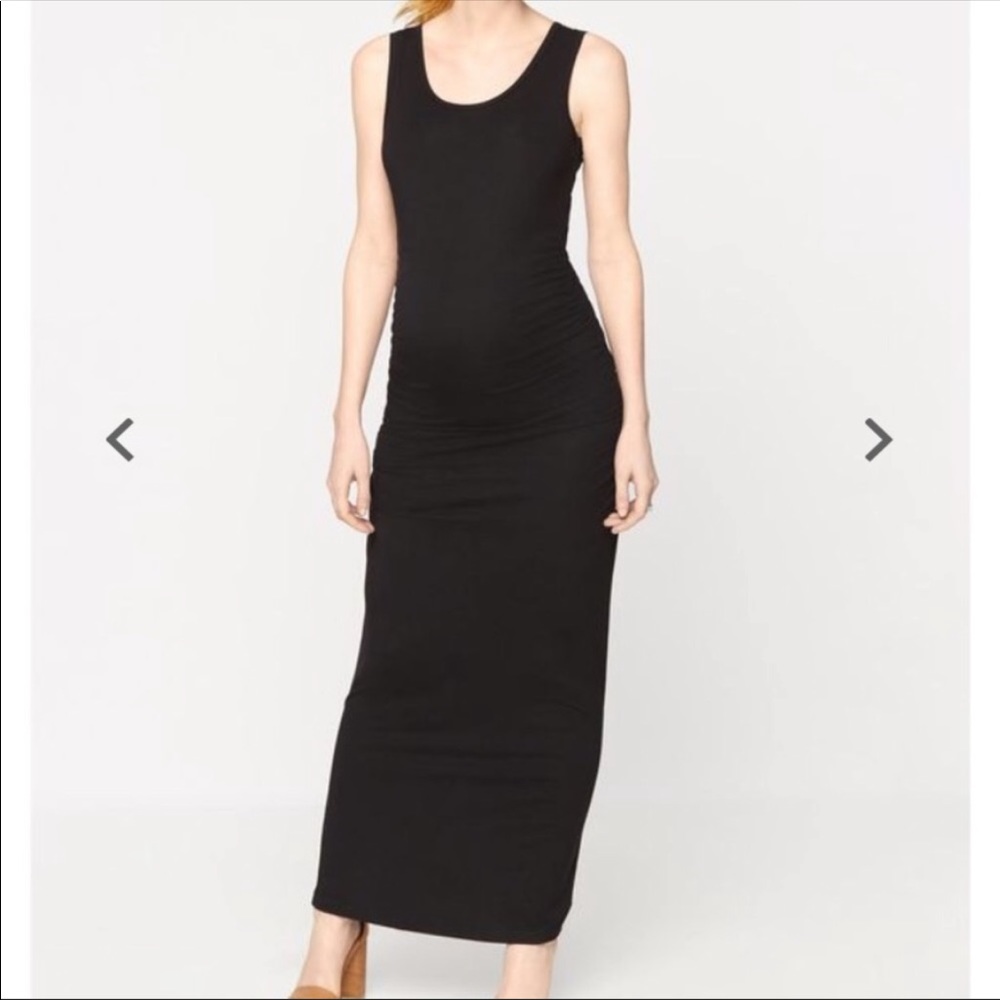 Like new Isabella Oliver black maxi dress gown 0 1 2 XS